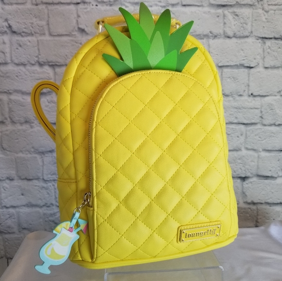 Loungefly Handbags - Loungefly Pineapple Fruit Quilted Mini Backpack